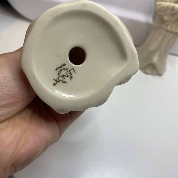 2 Christmas Lenox Holiday Angels Playing the Violin  Figure / Figurine ~ 6” - Picture 8 of 9